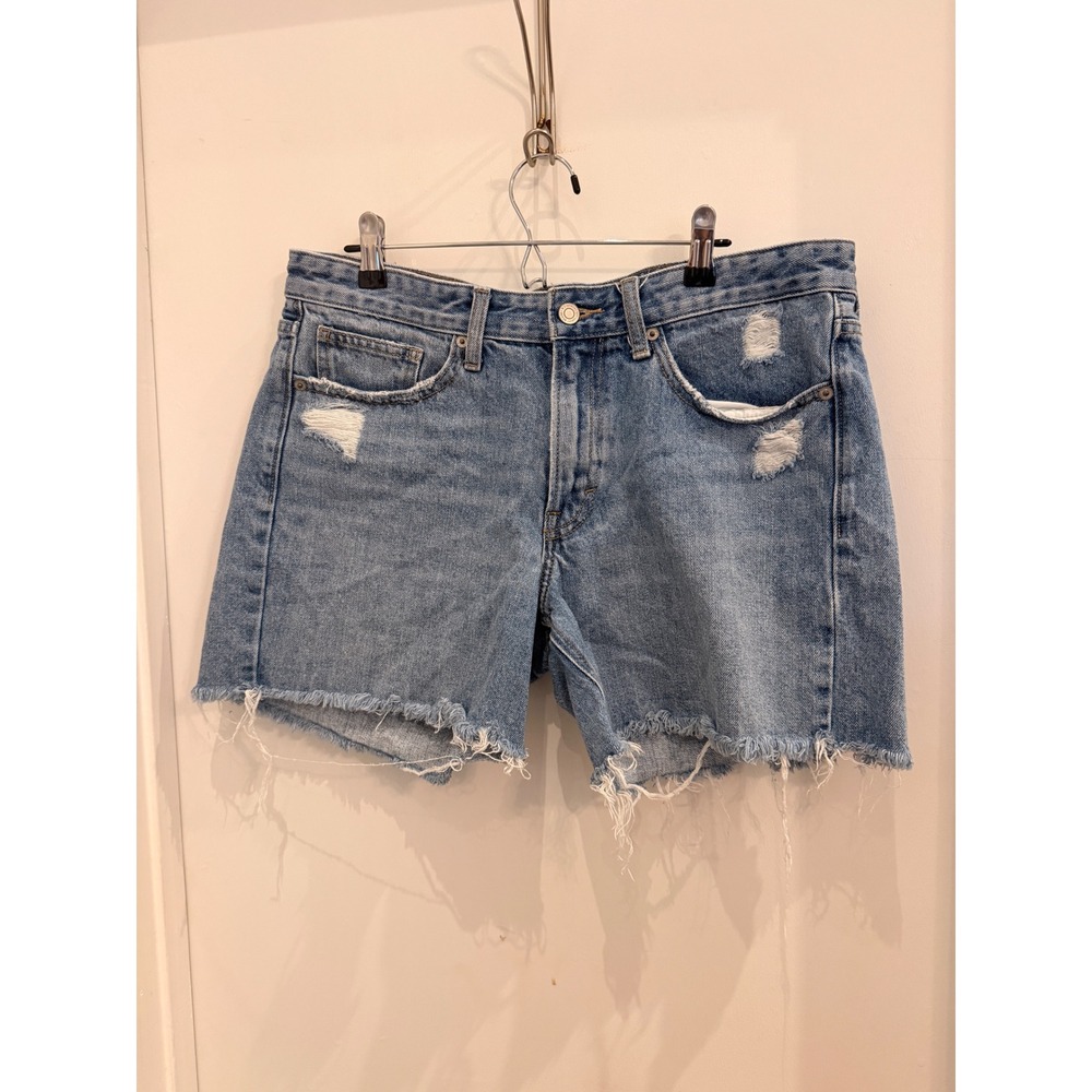 Lucky Brand Boyfriend Short 10/30 Distressed Denim Cut Offs Boho Casual 90s